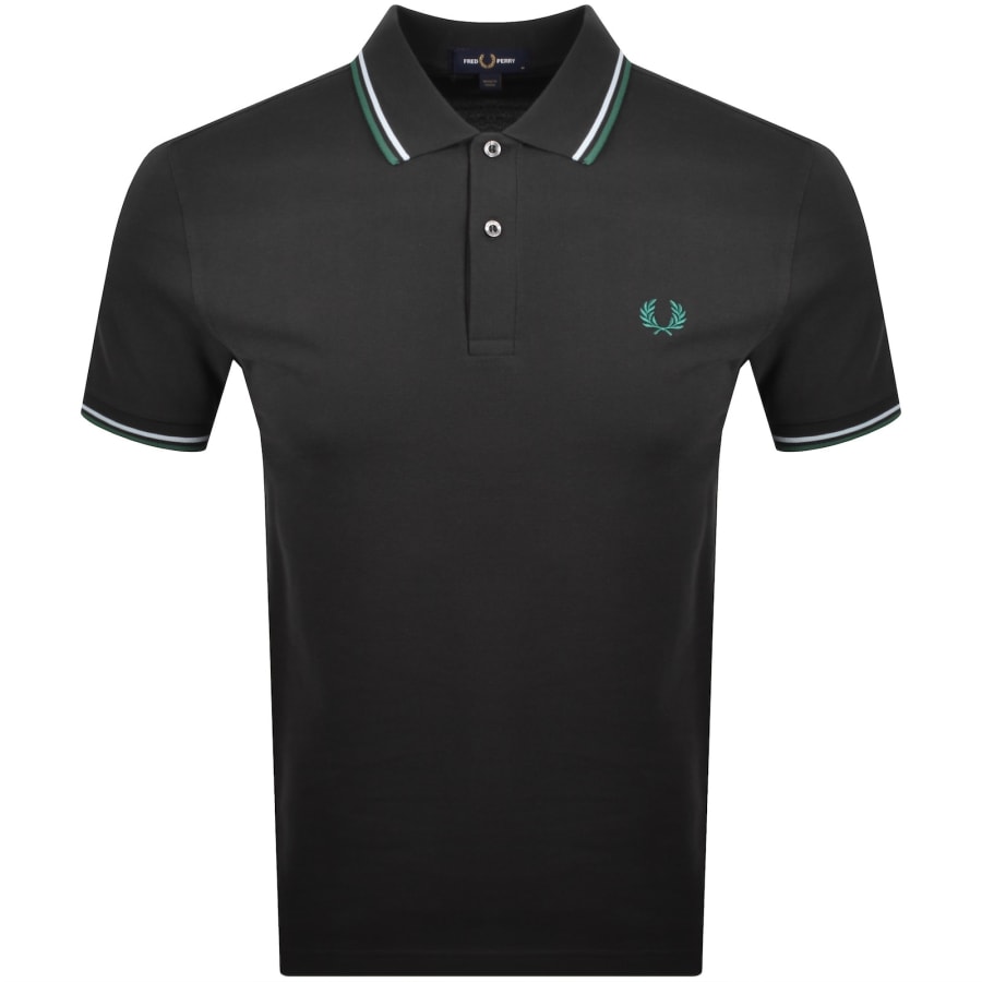 Fred Perry Twin Tipped Polo T Shirt Grey | Mainline Menswear us